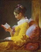 Jean-Honore Fragonard A Young Girl Reading oil painting on canvas